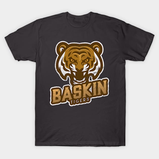 Baskin Tigers Distressed T-Shirt by teecloud